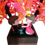 Beautiful Love Couple Under Flower Tree Showpiece – A Symbol of Romance & Togetherness