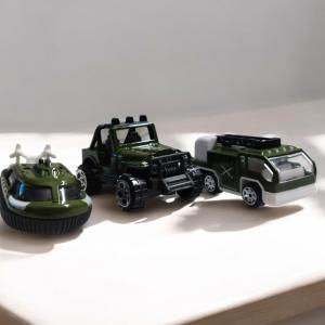 Military 3-Piece Metal Toy Set – Command Your Miniature Battlefield