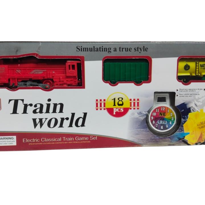 Electric Toy Train Set with Tracks for Kids – Interactive Playtime Adventure