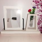 360° Revolving Dual-Side Photo Frame with Flower Stand – A Touch of Elegance & Emotion
