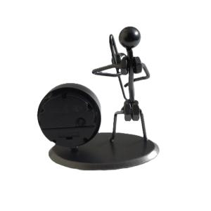 Decorative Musical Metal Stand with Clock   - Timeless Home Decor