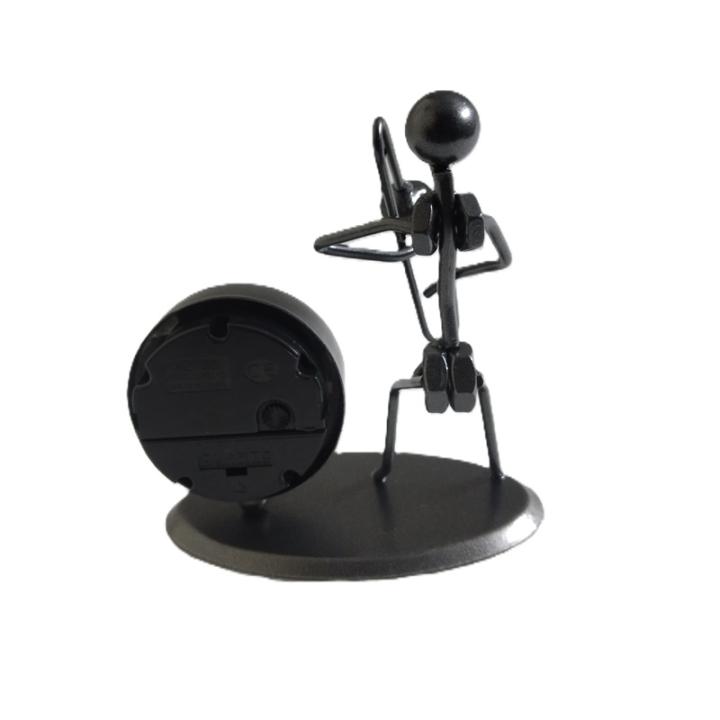 Decorative Musical Metal Stand with Clock   - Timeless Home Decor