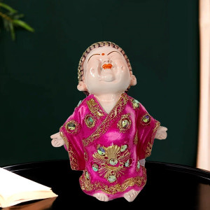 Adorable Baby Pink Buddha Idol - Invite Serenity into Your Home