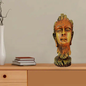 Tranquil Buddha Face Idol - Serenity for Your Home Decor