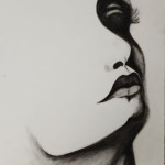 Elegant Lady Face Sketch - Timeless Beauty in Art