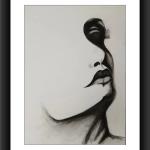 Elegant Lady Face Sketch - Timeless Beauty in Art