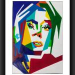Popup Lady Face Art - Captivating Beauty in Art