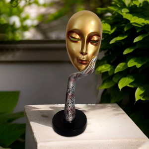 Elegant Lady Face Idol Set of 2 - Timeless Beauty for Your Home Decor