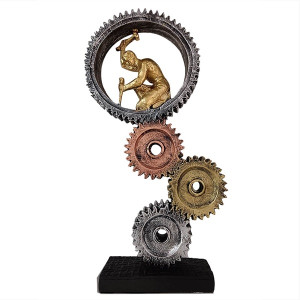 Futuristic In Gear Machine Man Idol Set of 1 - A Unique Blend of Art and Technology