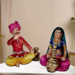 Rajasthani Couple Idol - Cultural Splendor for Your Home Decor