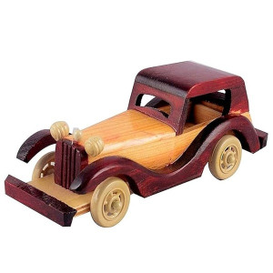 Classic Wooden Vintage Car Toy Model - Timeless Elegance for Playtime