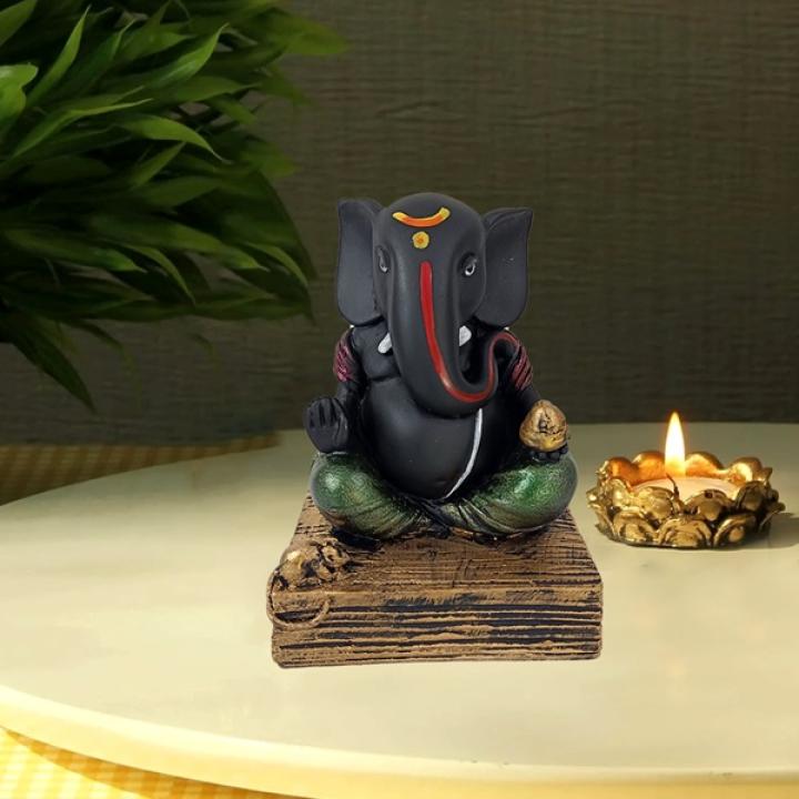 Hand Crafted Modak Ganesha Idol - Embrace Divine Blessings