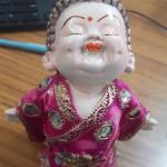 Adorable Baby Pink Buddha Idol - Invite Serenity into Your Home